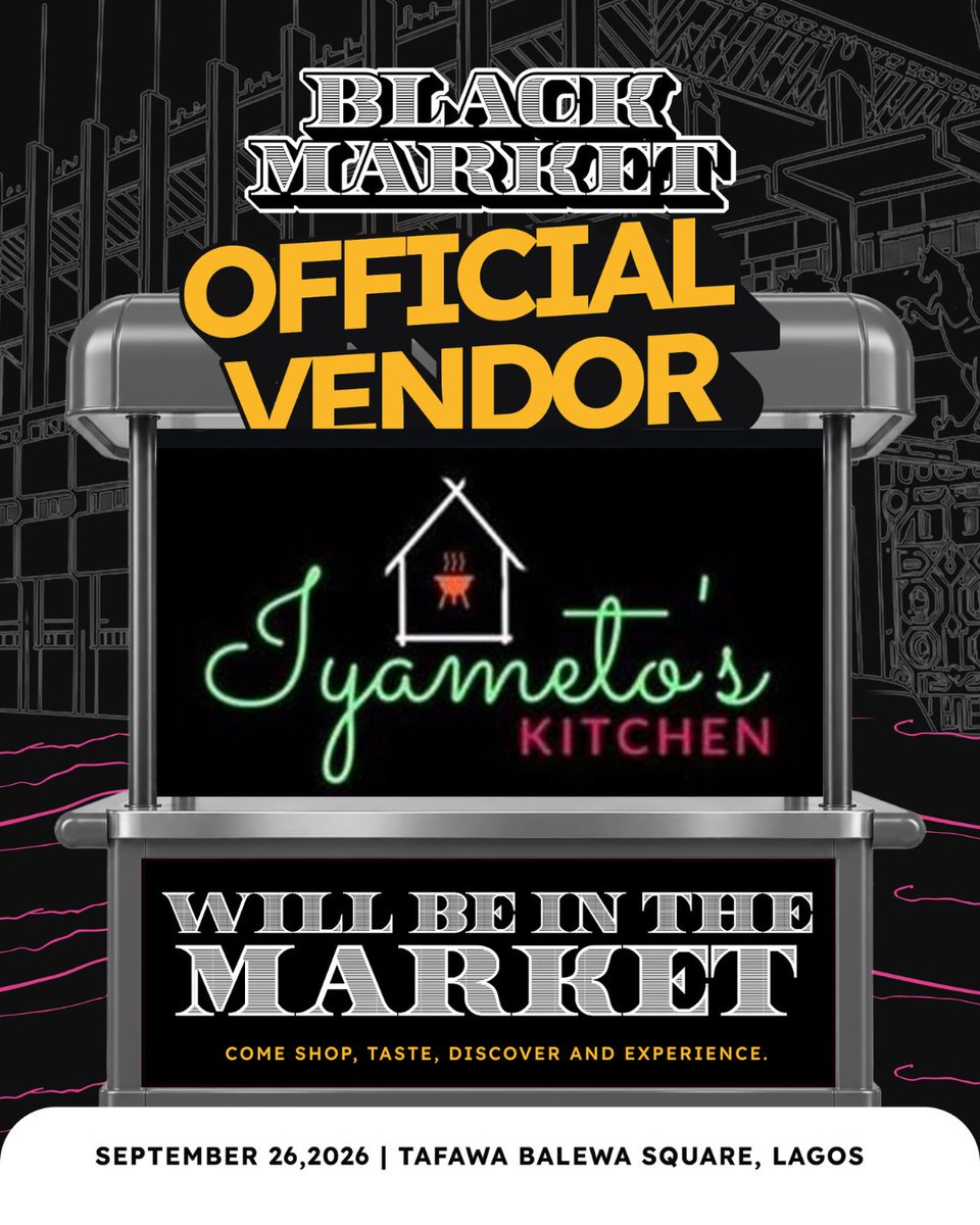 iyametoskitchen's tweet photo. ๐จ Itโs happening TODAY at TBS, Lagos! ๐ฅ
Catch Iyametoโs Kitchen live at the event. Download the Swoop App, pull up, and letโs make memories! ๐๐ฝ๏ธ
๐ TBS, Lagos
โฐ See you there!
#blackmarketmovie #iyametoskitchen #thingstodoinlagos https://t.co/ubEivsd23p