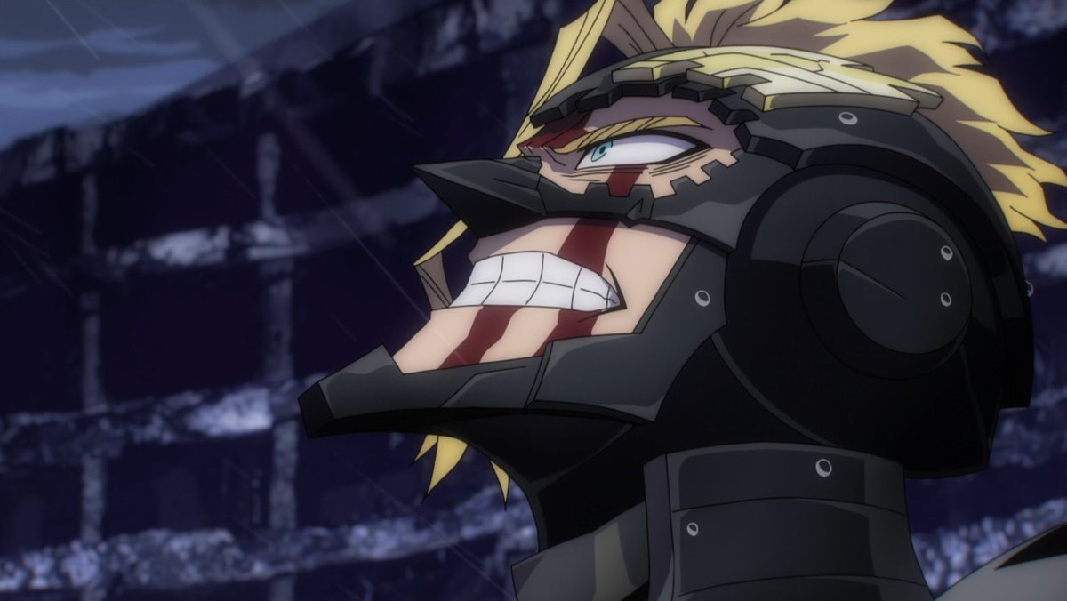 ravenstaag_'s tweet photo. armored all might is one of his best looks. being bloody and also crazy just adds that extra POW. https://t.co/wBfhOzjfEj
