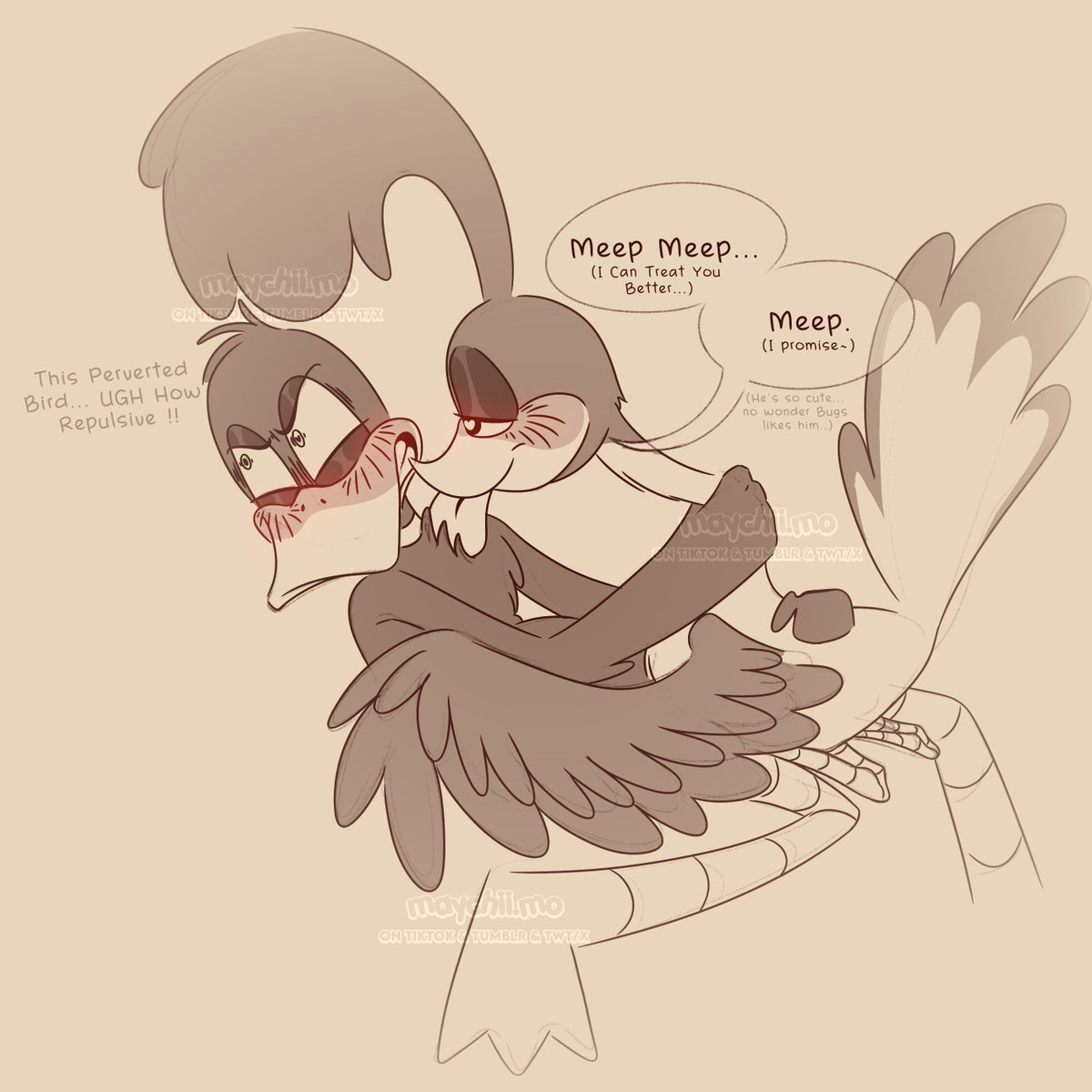 maychii_mo's tweet photo. Revenge Cheating + arabic ver
#looneytunes #daffyduck #roadrunner https://t.co/W0kLJ9WTiu