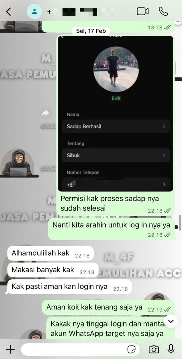 menarikz's tweet photo. Membantu Jasa Pemulihan &amp; Perbaikan Akun Sosmed.

Melayani :
🔒Pulihkan,Balikin &amp; Hapus/Nonaktifkan Akun 
🔒Lacak Lokasi — Sadap Wa — Hack Akun

( Facebook, Instagram, TikTok, WhatsApp, Line, Twitter/X, Gmail/Email,Telegram, Game &amp; Lainnya ) 

Minatt?? WhatsApp Ada Di Bio !!! https://t.co/D1shCFgiMj