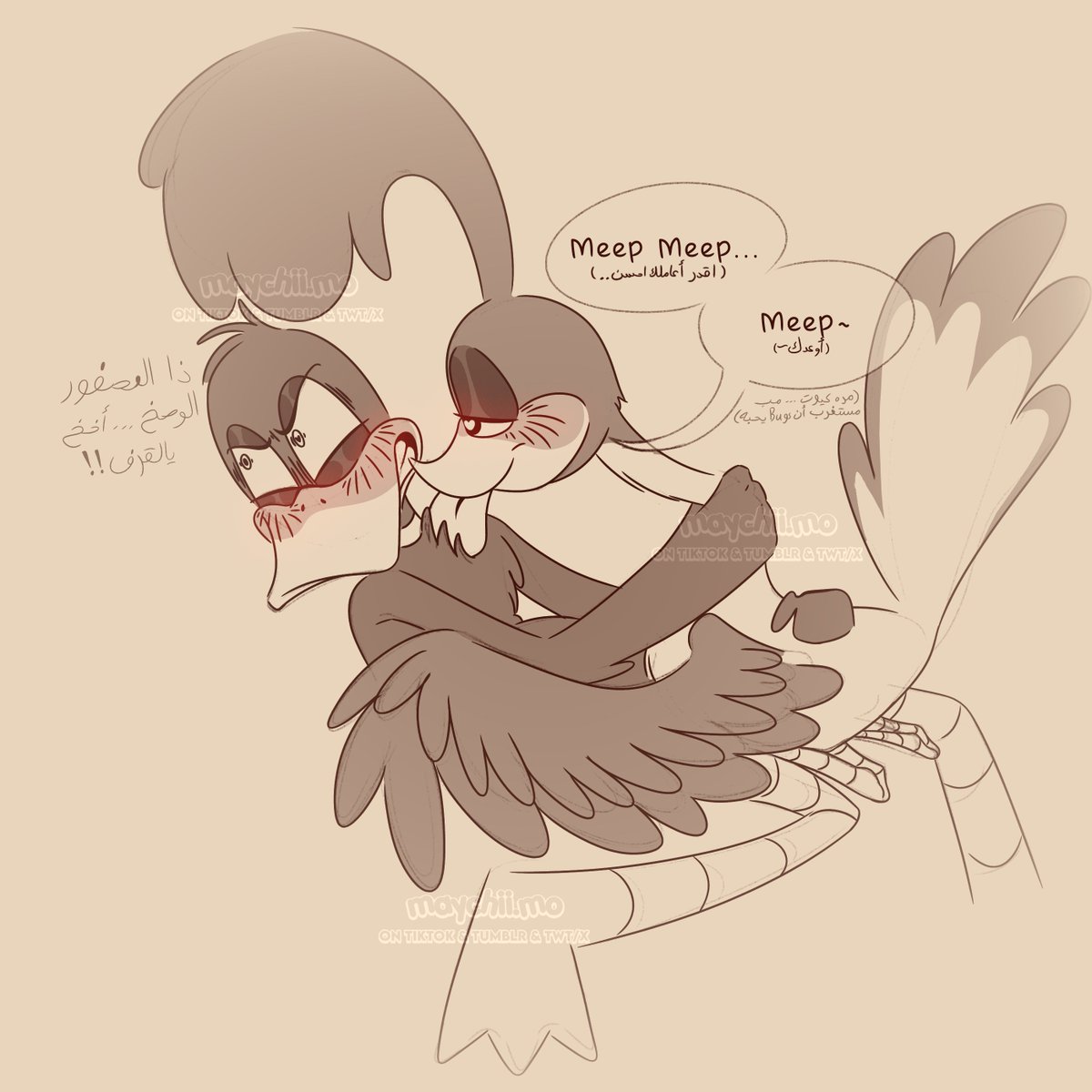 maychii_mo's tweet photo. Revenge Cheating + arabic ver
#looneytunes #daffyduck #roadrunner https://t.co/W0kLJ9WTiu