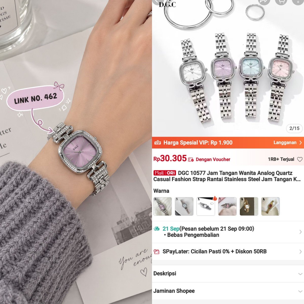 kepogoods's tweet photo. ✨ daily finds
okay... this watch is kinda cute. 👀⌚
buat yg suka aksesori simple tapi tetap keliatan niat.
#kepogoods #jamtangan #jamtangancewe #aesthatic

♡ swipe to see all items
🔗 shop this look ⤵️
https://t.co/LSRolijECG https://t.co/RXXxI7ViJh