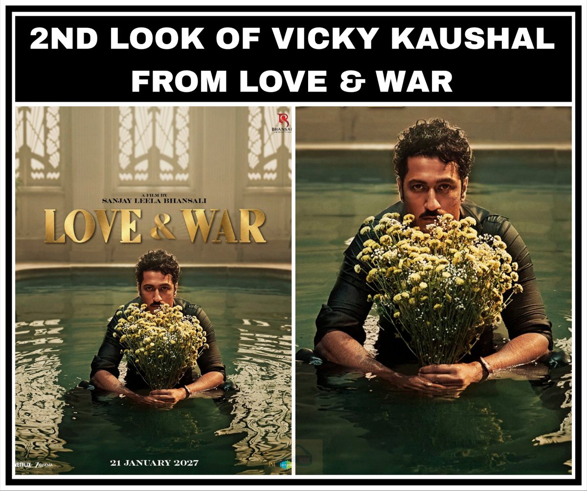 moviemanblogger's tweet photo. Second Look of Vicky Kaushal from Love & War 🎬✨
#RanbirKapoor #LoveAndWar #SanjayLeelaBhansali #AliaBhatt #VickyKaushal #RanbirKapoorFirstLook #LoveAndWarFirstLook #Bollywood #BollywoodMovies #HindiCinema #UpcomingMovies #MovieNews #BollywoodNews #MovieManBlogger https://t.co/LIMeoSF6rX