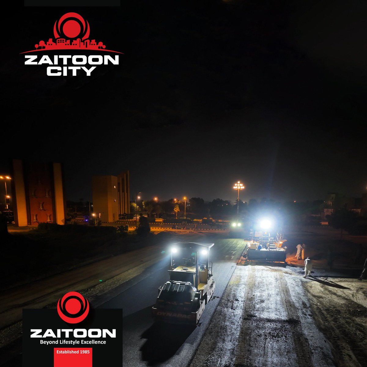 ZaitoonCity1's tweet photo. Continuous work keeping infrastructure progress on track at Zaitoon City (Sapphire &amp; Diamond Enclaves) with round-the-clock asphalt development.

#ZaitoonCity #SapphireAndDiamondEnclaves #AsphaltDevelopment #InfrastructureProgress #RealEstatePakistan #ContinuousWork #Zaitoon https://t.co/ijSbIdedN8
