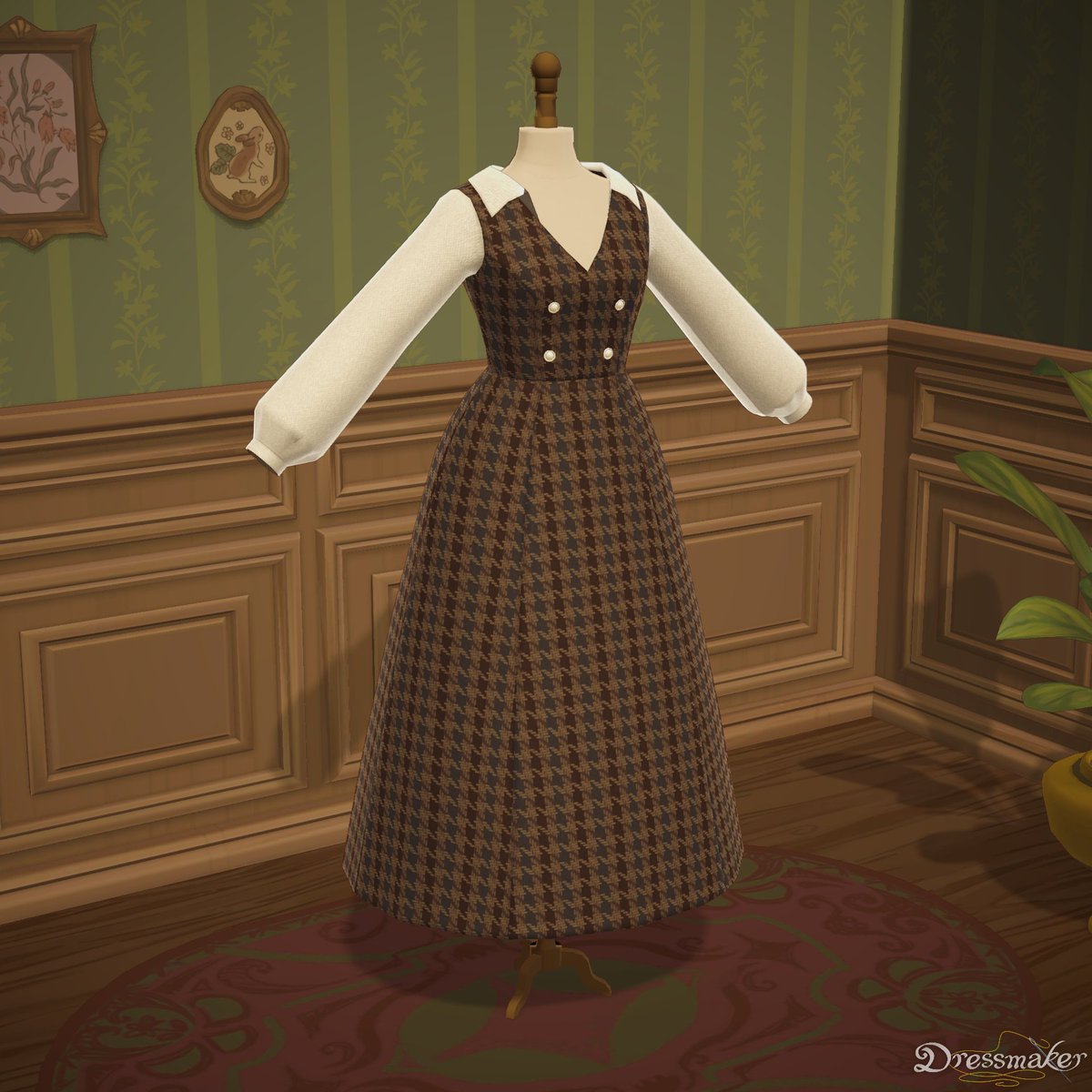 labrad_sp's tweet photo. Dressmaker楽しいっすね
前は実際に服作ってたんですがその時と同じ気分が味わえる感じで
型紙と生地選びがとっても楽しい（なお採算） https://t.co/FrSVmPPtGM