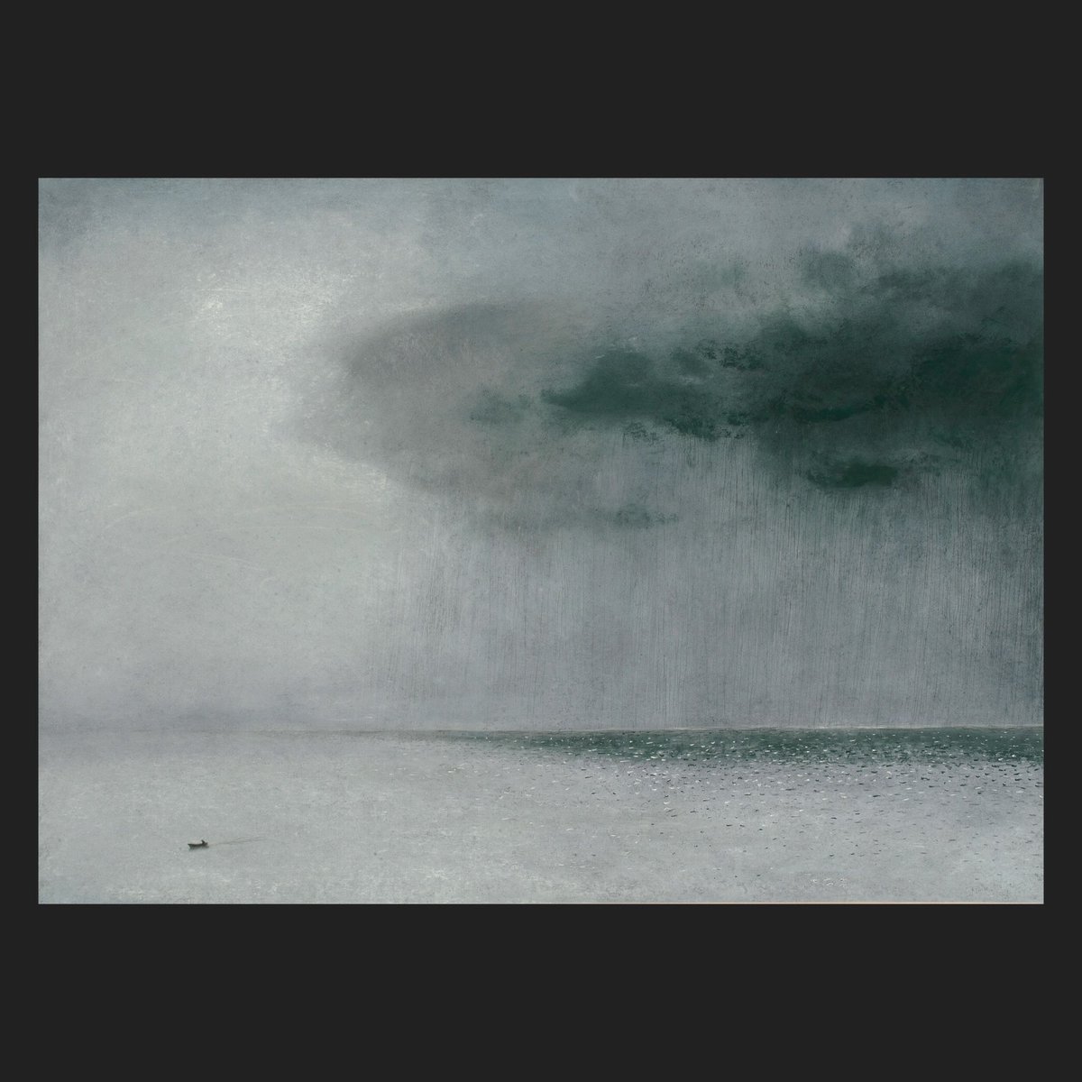 Zofaeae's tweet photo. Post by rsgcartwright

Source: https://t.co/kVczZXEPCJ

Description: “1)’The Approaching Storm’. Pastel.  35” x 47”
2)Swipe for details.”

#approachingstorm #solitaryboat #vastocean #marine #johnmartingallery https://t.co/KdWXNxu9Wb