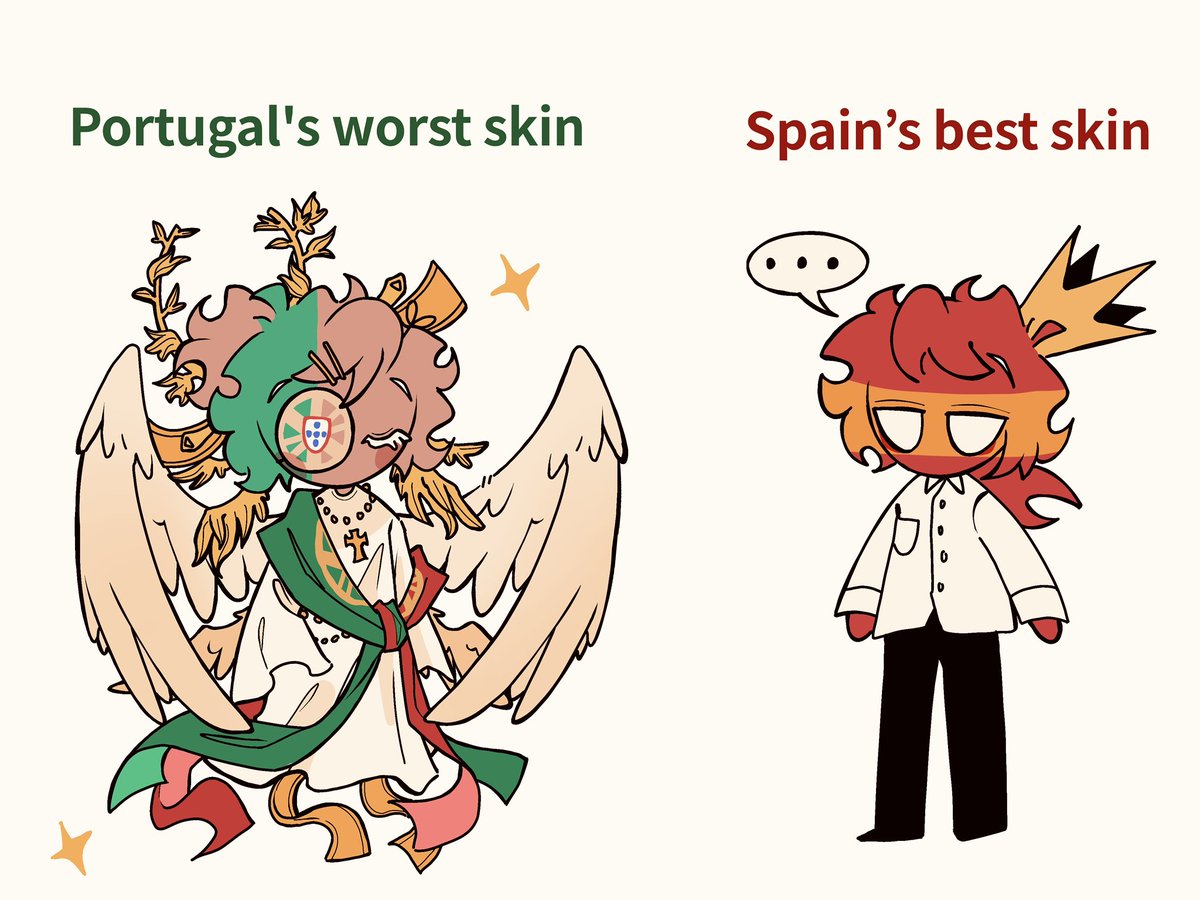 Tomato_Juice15's tweet photo. Portu’s skin draws inspiration from the Portuguese coat of arms. 🇵🇹🤤
#Countryhumans
#CountryhumansSpain
#CountryhumansPortugal https://t.co/VNXmipWNwu