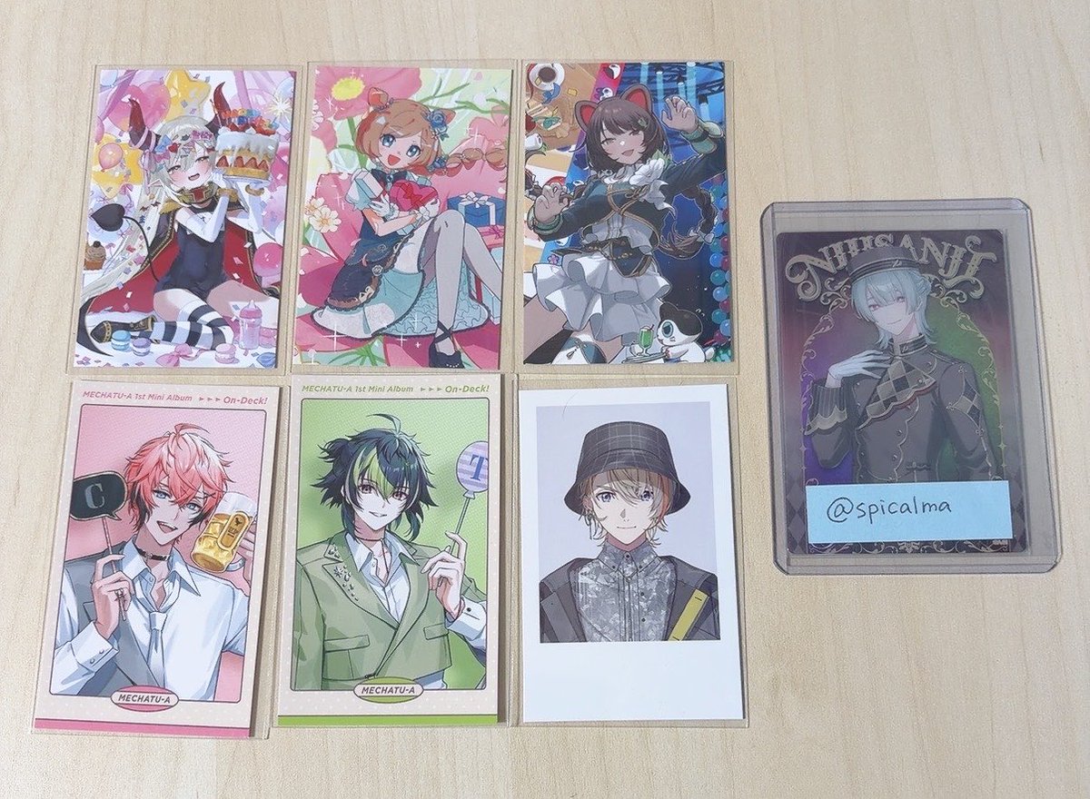 spicalma's tweet photo. 【交換・譲渡】にじさんじ ノスタルジアコレクション B Another style C E チェキ風カード 

譲：画像1,2枚目
求：〜定価(+送料)、画像3,4枚目

比率違い○
求むに記載の方は画像外の異種も検討○
交換含む場合こちらからの買取も検討○
お気軽にご相談ください🙇🏻‍♀️ https://t.co/UXW57dJ3i9