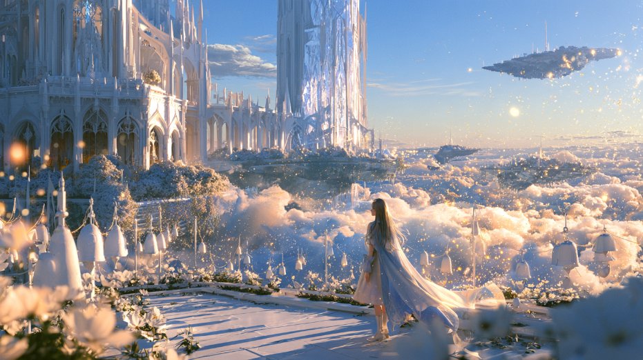 IsekaiSounds's tweet photo. New video uploaded. ✨

The Bell Garden in the High Heavens  
Original Fantasy Music for Sleep, Study & Relaxation

Escape to a peaceful sky cathedral in another world, where a quiet bell garden floats high above a sea of clouds, surrounded by small white bells, soft morning light, white flowers, distant cathedral chimes, and gentle sky winds.

🎵 Watch on YouTube:  
https://t.co/SYueUg1eSZ

#IsekaiFantasySounds #FantasyMusic #AmbientMusic #RelaxingMusic