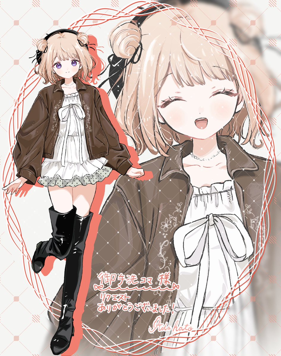 mitarai_koma's tweet photo. ⸜̑⸝͂ ᨳ꒰   新規イラスト公開   ꒱ഒ⸜̑⸝͂

Skebにて飯田はと様に秋っぽいお写真を撮っていただきました📸

お洋服もお顔もとっても可愛い(*ฅ́˘ฅ̀*)♡黒のリボンやブーツがかっこよくて大人っぽいのも素敵✨️ https://t.co/0wDNhXN4qV