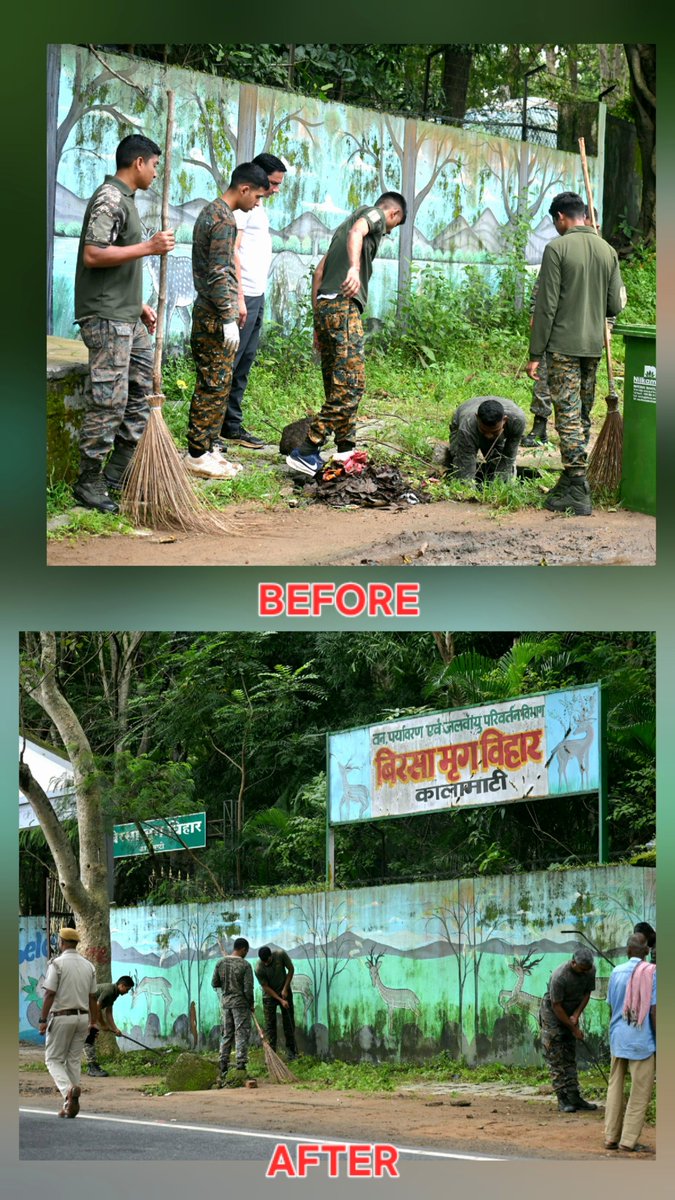 209_CoBRA's tweet photo. #SwachhataHiSeva2026 अभियान के तहत 209 #CoBRA वाहिनी द्वारा बिरसा मृग विहार, खूँटी  परिसर तथा आसपास विशेष स्वच्छता अभियान चलाकर स्वच्छता हेतु जनभागीदारी का संदेश दिया गया l
#SHS2026
#Swachhotsav https://t.co/FhoILwgXwW