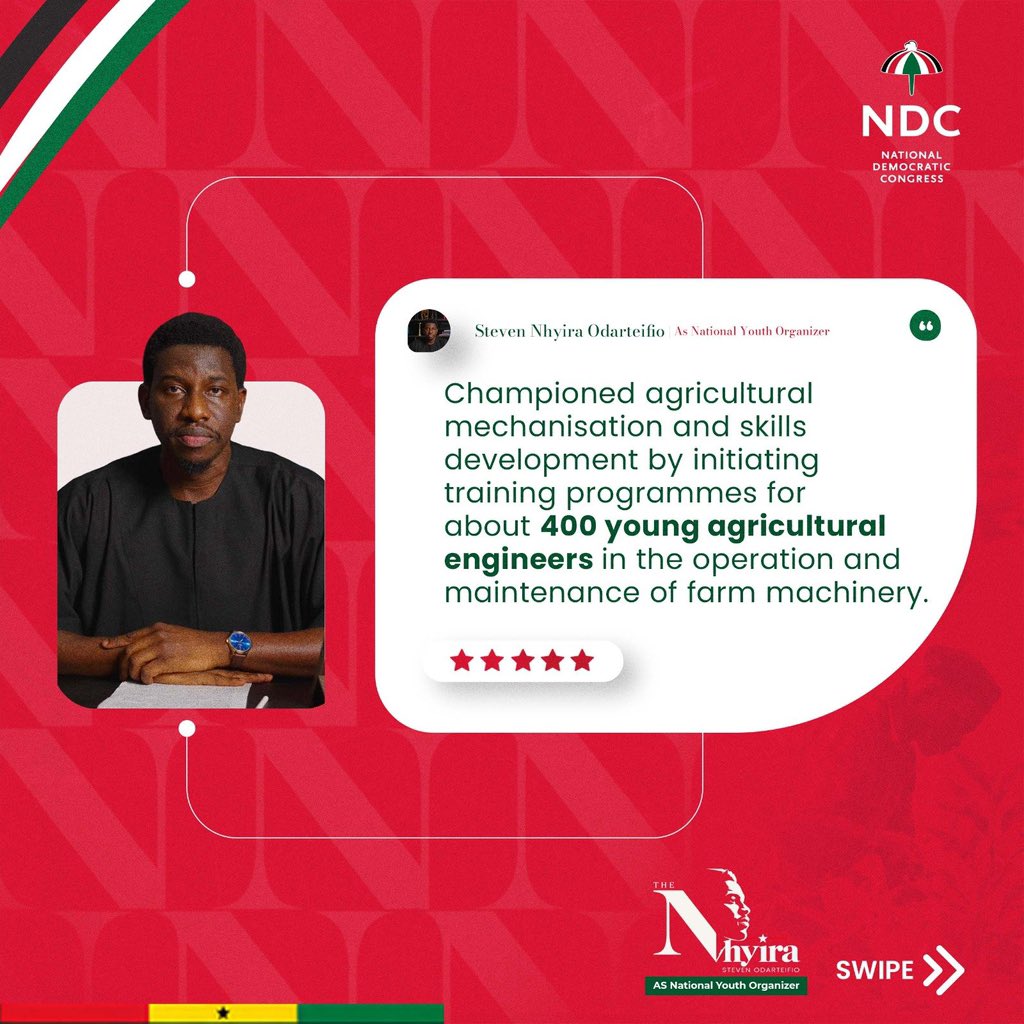 Convicteo's tweet photo. The future of the NDC Youth Wing is exciting. Nhyira is ready to serve 
#Nhyira4U
#Nhyira4NYO
#EconomicMobilizer https://t.co/SdNNNMRRi6