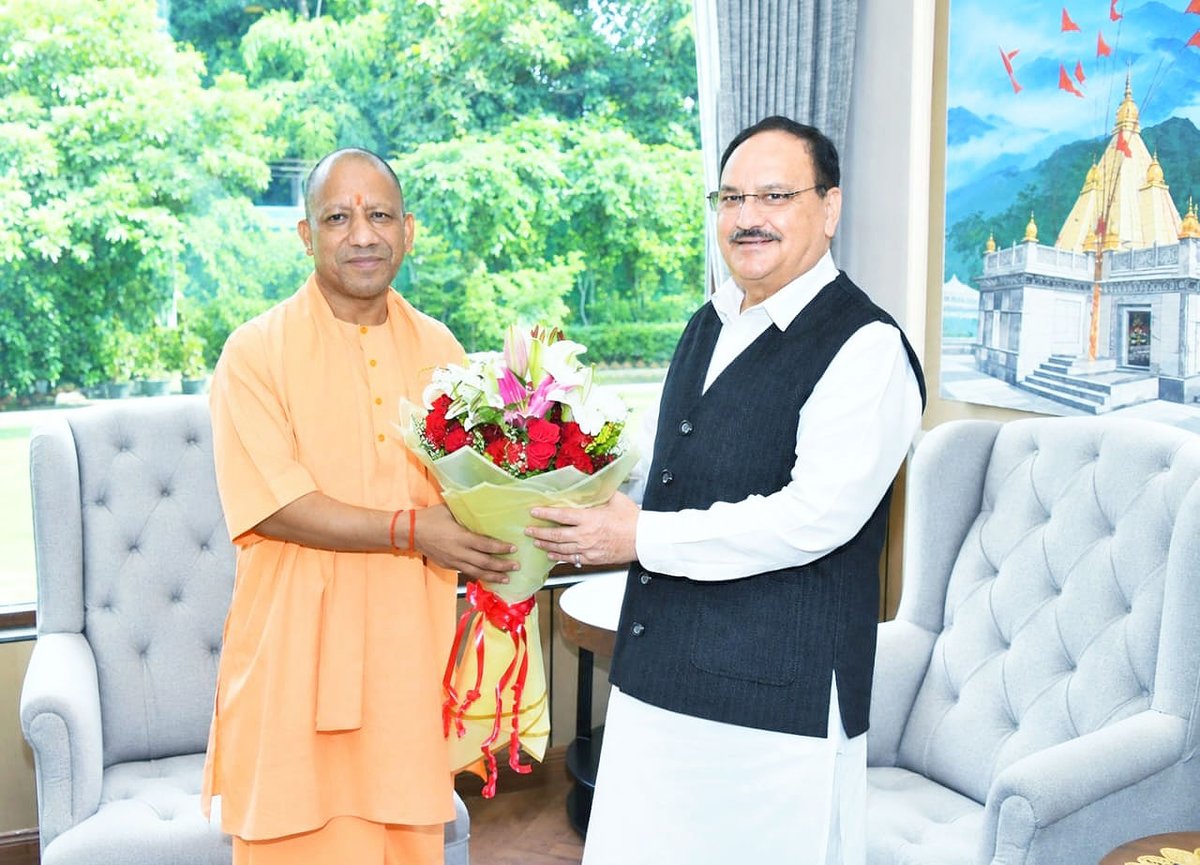 myogiadityanath's tweet photo. माननीय केंद्रीय मंत्री श्री जगत प्रकाश नड्डा जी से आज नई दिल्ली में शिष्टाचार भेंट की।

@JPNadda https://t.co/XQBSoahkQQ