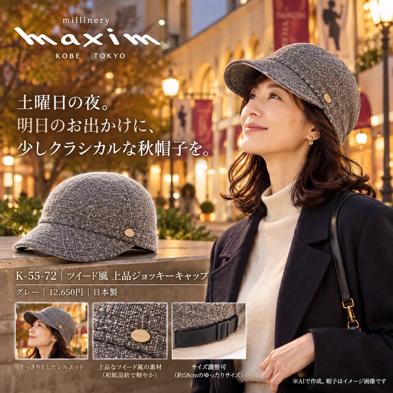 マキシン（MAXIM）【公式】神戸の老舗帽子ブランド since1940