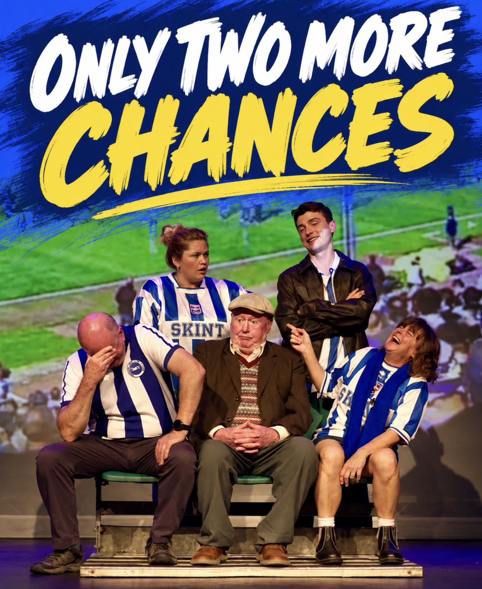 StandorFallplay's tweet photo. 🎭 ONLY TWO MORE CHANCES TO SEE STAND OR FALL THE PLAY! 💙

The incredible run of Stand Or Fall the Play comes to an end today at Theatre Royal Brighton.

If you haven’t seen it yet, there are just TWO performances left to experience the story, the football, the laughs and the emotion on stage.

🎟️ Don’t miss it!

#StandOrFall #BrightonAndHoveAlbion #TheatreRoyalBrighton #BHAFC #Brighton #Seagulls