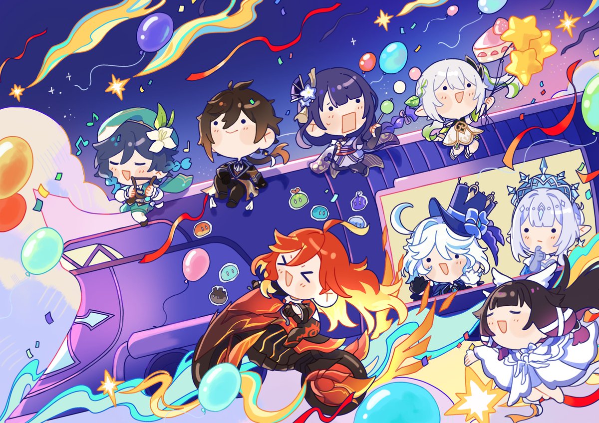 nya_Deko's tweet photo. Another year together... Time flies✨✨
#StoriesofFrostSnow #GenshinSnezhnaya https://t.co/n7qR9NDyKu