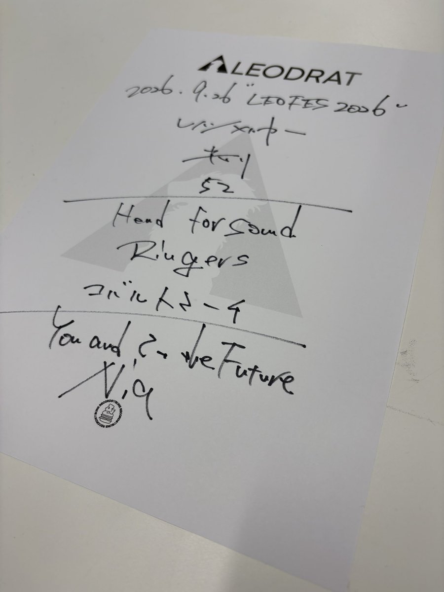leodrat's tweet photo. 2026年9月26日(土)

at 大阪府泉佐野市
りんくう野外文化音楽堂

「 LEOFES 2026 」

俺たちが大阪堺LEODRAT

photo @tani1047ri https://t.co/d34Y6uPtyD