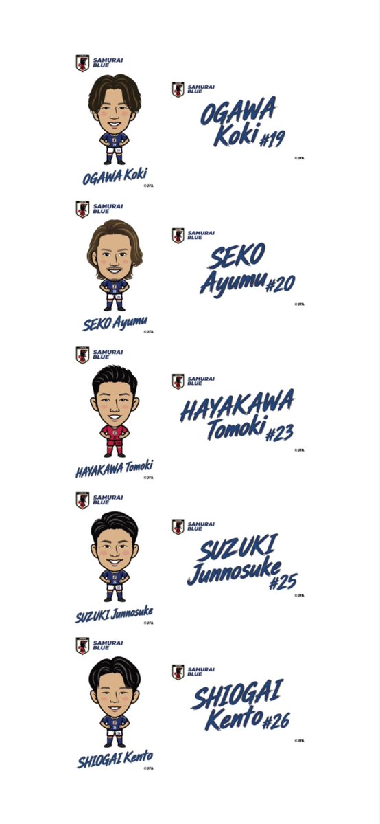 chancemesourit's tweet photo. @__y_n_yn 検索より失礼いたします🙇‍♂️
小川選手のアクキーとステッカーがあるのですが、鎌田選手のアクリルプレートと交換可能でしょうか…？
難しいかと思いますがご検討よろしくお願いいたします🙇‍♂️ https://t.co/FRDu1S7822
