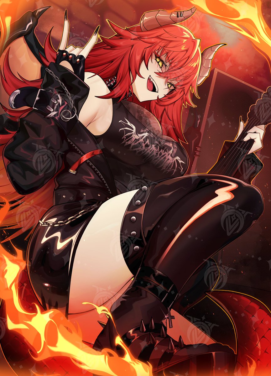 OniKanzei's tweet photo. Drew the Zen cards for the latest Vcard set! ROCK ON 🔥🔥
#zentreart https://t.co/PjDhYYp8Zp