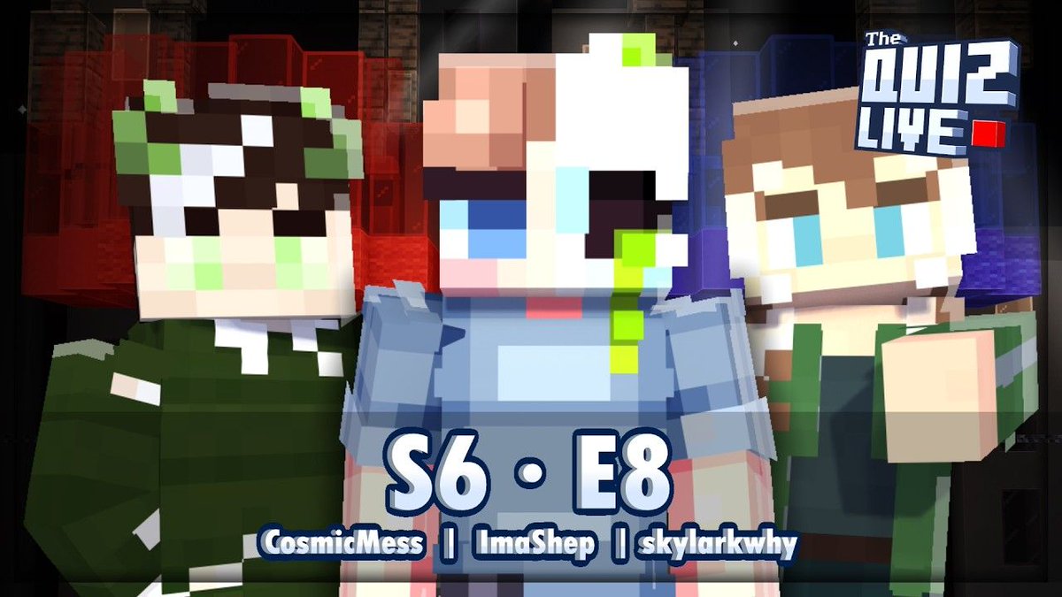TheQuizLIVE's tweet photo. ITS QUIZ DAY! 🙌

Join us TODAY at 16:00 BST as @CosmicMess_ , @ImaShepLive , @skylarkwhy go head to head in Minecraft trivia!

https://t.co/LUTQD4Terv https://t.co/Xzc0o0CBi6
