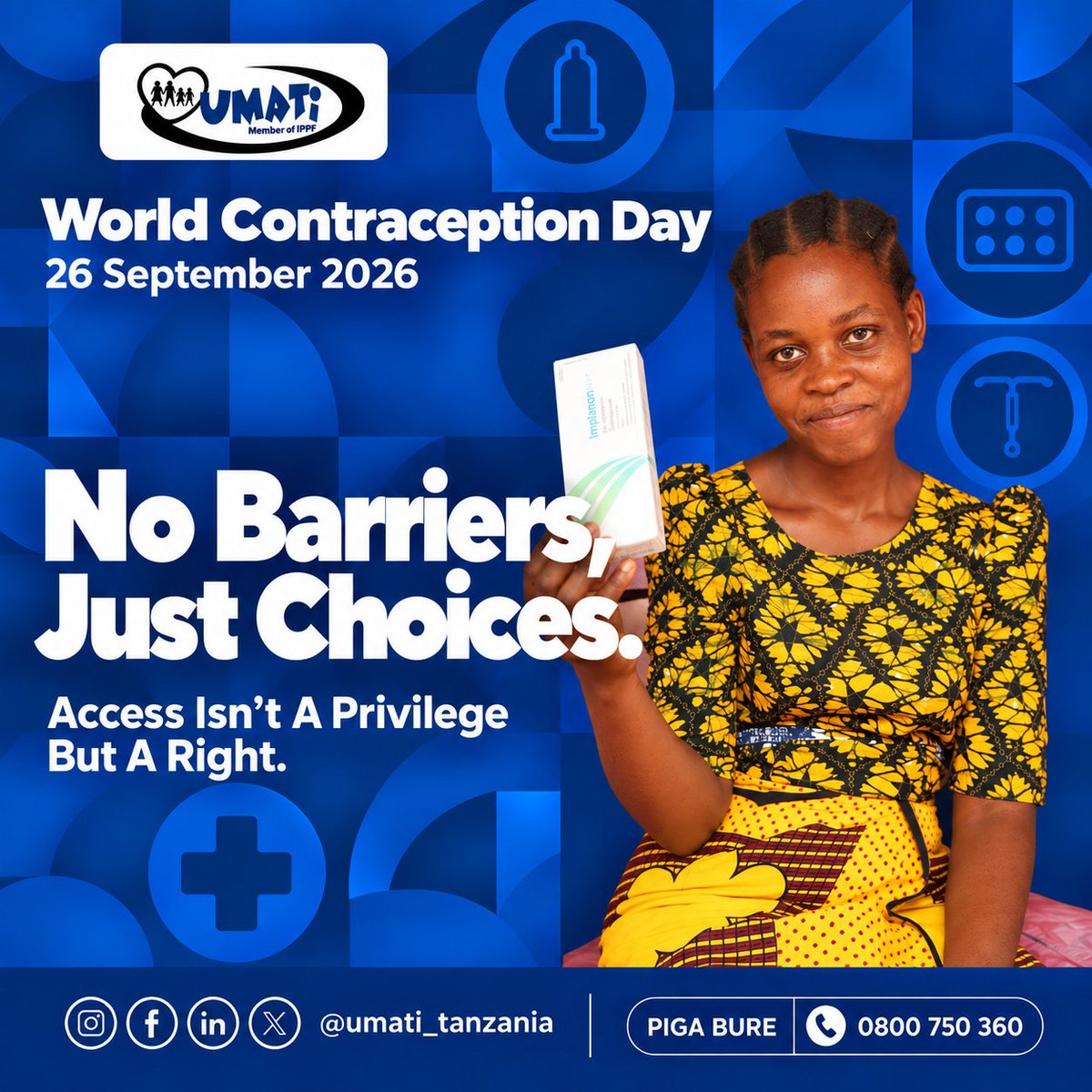UMATItz's tweet photo. Put choice in women’s hands.
Happy World Contraception Day! #Choice #WCD2026 #SRH4All #WorldContraceptionDay #FamilyPlanning
#Contraception https://t.co/ecPs7ZZbvM