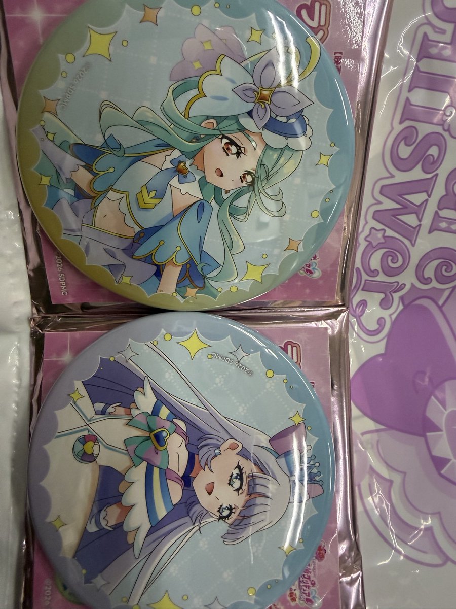 aitarochan1108's tweet photo. 映画名探偵プリキュア　交換
缶バッチ
求　キュアキュンキュン　キュアズキューン
譲　���ュアエクレール　キュアニャミー
郵送のみ交換可能📮
お気軽にお声掛けください😊 https://t.co/krCqUjFiFp
