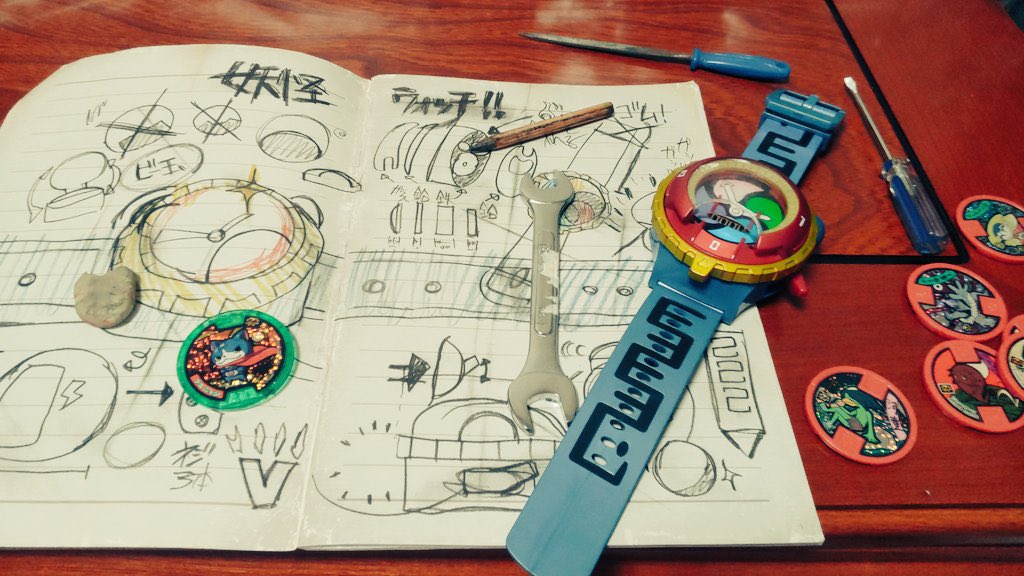 114514Maaa's tweet photo. ごめん、今妖怪ウォッチ作ってた https://t.co/q06bJqeLeY