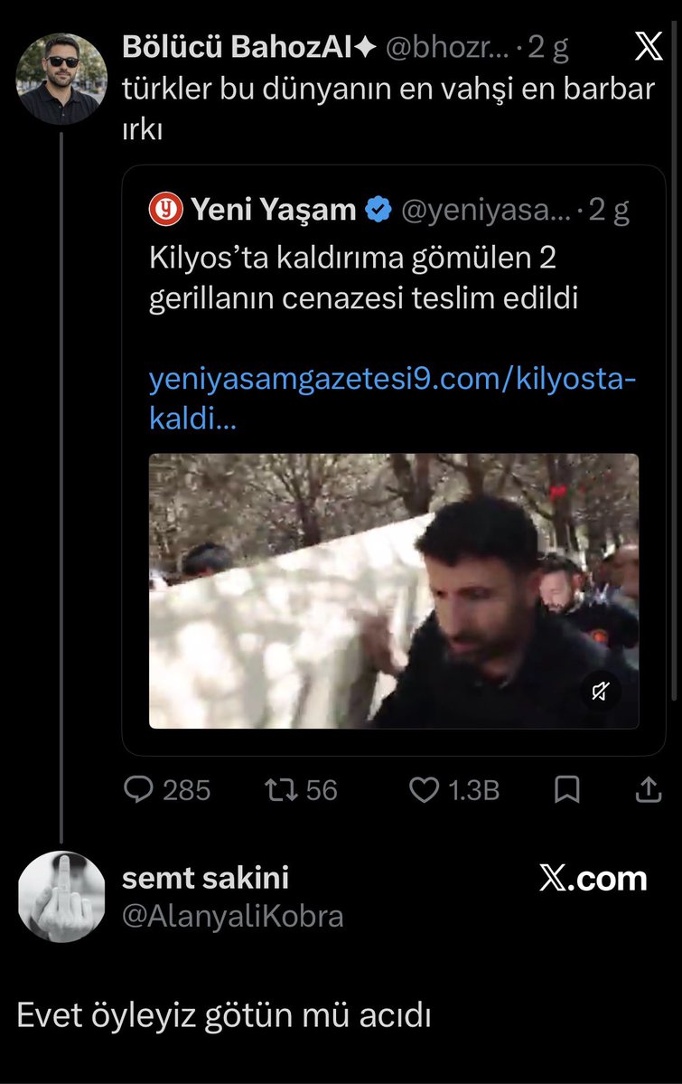 bolucuyum's tweet photo. normalde bir ırkı vahşilikle barbarlıkla yargılamak hakaret sayılıyorken türklerin vahşi ve barbar olmakla övünmeleri toplumsal olarak ne kadar çürümüş olduklarını ahlaki ve insani değerlerden ne derece yoksun olduklarını gösteriyor https://t.co/QQxJ9XLqji