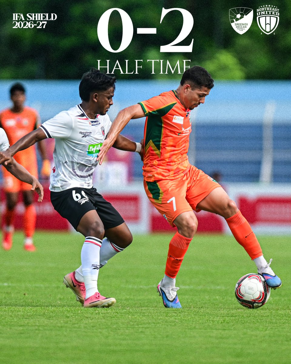 sreenidideccan's tweet photo. We trail as we move into the break 

#IFAShield #WeAreSDFC https://t.co/iQZDNFonXa