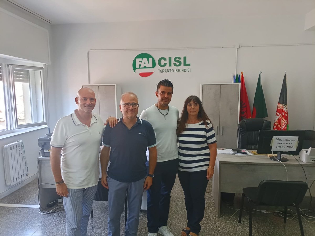 FaiCislTaBr's tweet photo. Settimana intensa con Lorenzo Catani, tra visite in aziende agricole, forestazione, pesca, mitilicoltura e agroalimentare, incontri con lavoratori e formazione sul ruolo della FAI CISL. Un percorso ricco di esperienze nei territori di Taranto e Brindisi. https://t.co/ZqTDUfLhRa