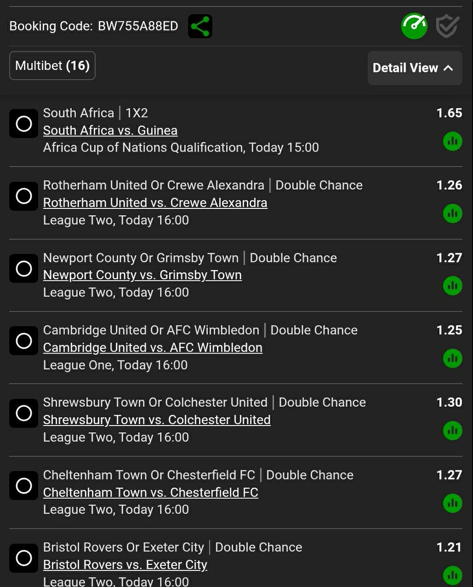 KingDakam's tweet photo. 👉 Saturday ⚽️  Boom slip double  chance mixed markets jump in fast kick off 15hrs ✅ BW755A88ED https://t.co/SEjCyaDbje