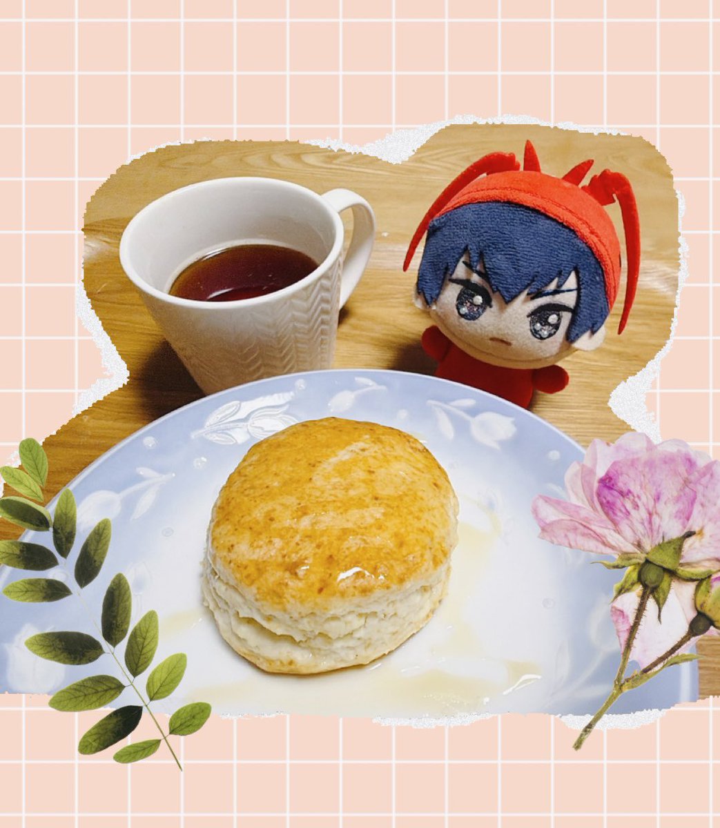 yukue_blue's tweet photo. ティータイムにスコーンを焼いたぬ☕︎ https://t.co/cVhONt2lSb
