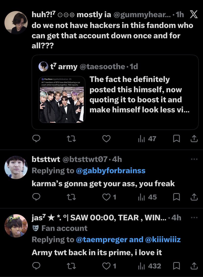 pixelwavv's tweet photo. This is mad embarrassing it’s like when kids on ROBLOX used to say their dad was the CEO of Roblox and could ban them yall are adults your fandom isn’t scary yall racism defenders lol 😂 https://t.co/yxrRP58kBk