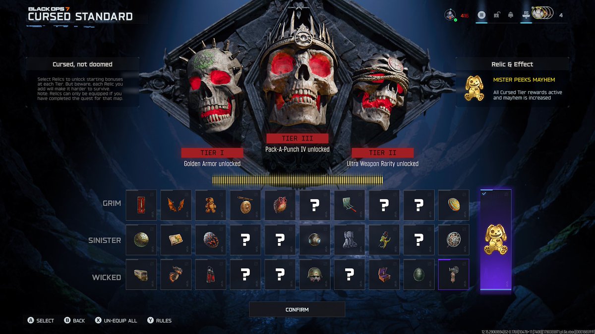 Crevdawg's tweet photo. And thats a wrap on all Easter Eggs, Cursed Easter Eggs AND the Super Easter Egg all completed in B07. 

(You can tell which memento mori skin the boys wanted first vs who I wanted first with who we ran as our operators 💀) https://t.co/DAILnaDA7v