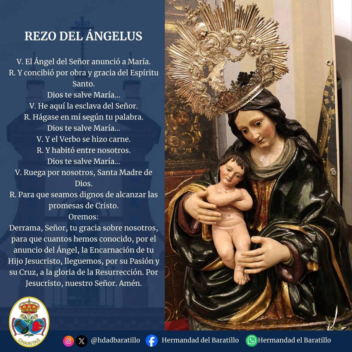 HdadBaratillo's tweet photo. 🔵 Cᴏɴ Mᴀʀɪ́ᴀ, Rᴇᴢᴀᴍᴏs ᴇʟ Áɴɢᴇʟᴜs.

#AzulBaratillo https://t.co/H6XbiLp8qW