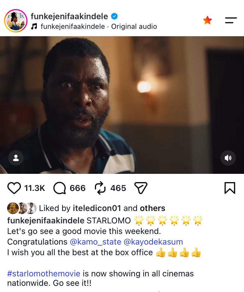 yorubahood1's tweet photo. Funke Akindele posts Kamo STAR LOMO movie to shut down the 8ters 😂

One Thing About Lafunky, You Can Never Force Her

One of the things I love about her is that you can never force her to do anything.

She will only do it when she feels it is the right time. You can never predict her next move, and that is what makes her special.

She moves on her own terms, at her own pace, and always comes out on top.

So haters can rest now and go and hug transformer. Lafunky is unbothered and doing just fine!