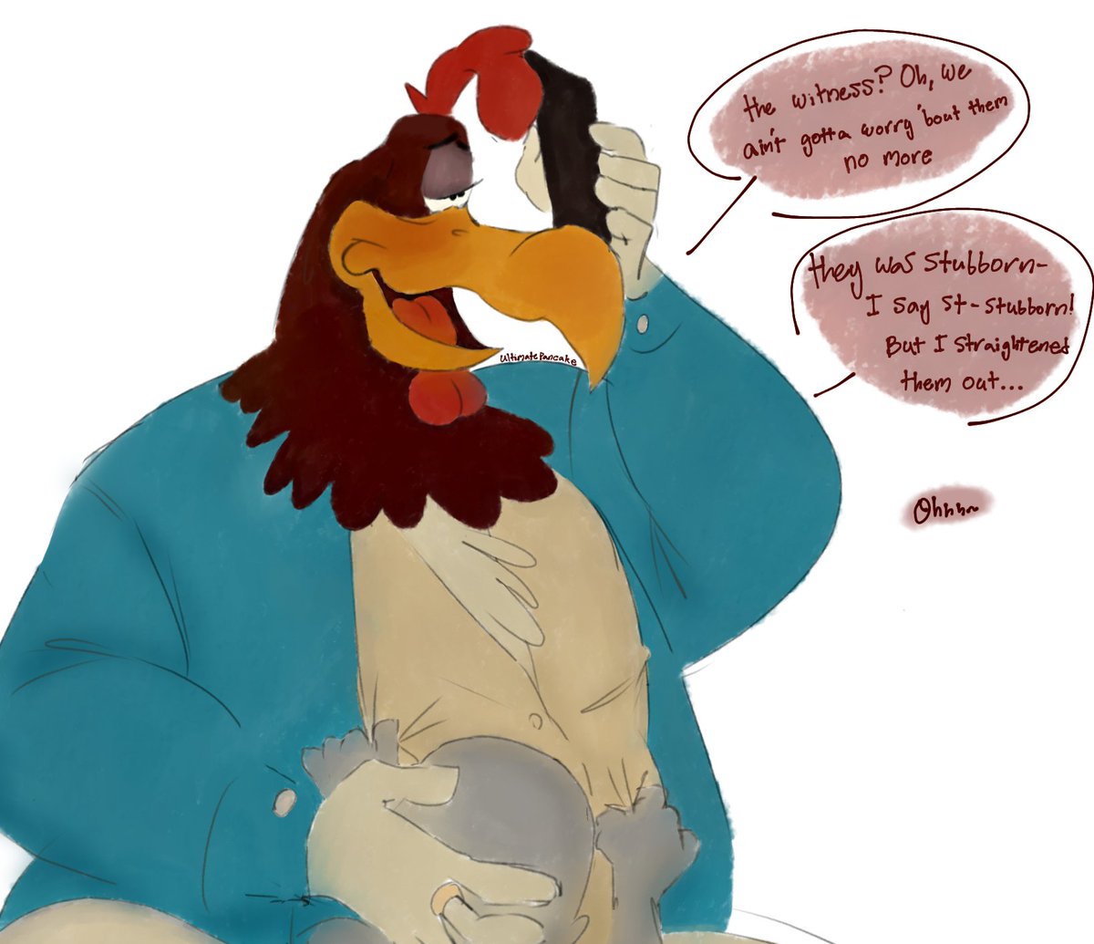 UltimatePancak4's tweet photo. talk about a big cock...🐓#FoghornLeghorn #coyotevsacme #nsfwㅤ https://t.co/OjDk8dfUQE