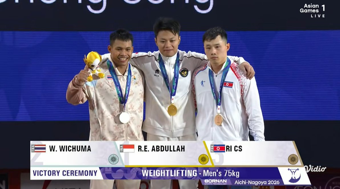 BadmintonTalk's tweet photo. Ladies and gentlemen, Rahmat Erwin Abdullah!🥇🇮🇩

#AsianGames2026 #AichiNagoya2026 https://t.co/OKa29FE5NQ