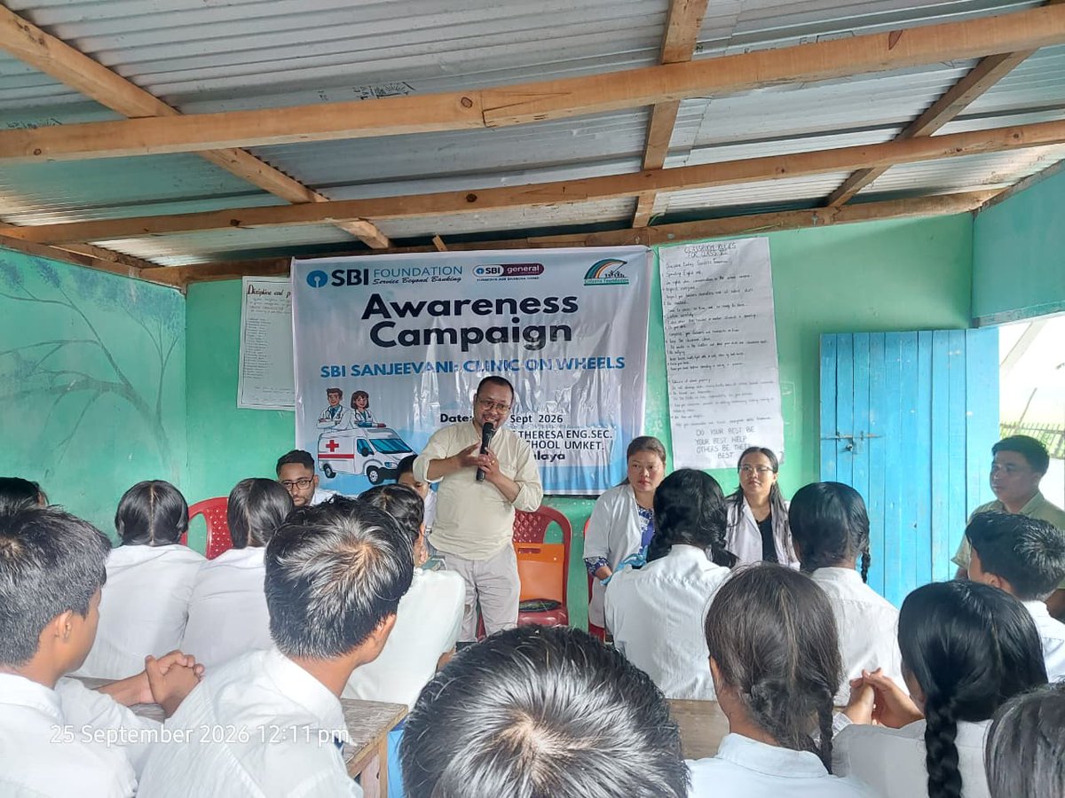 citizens_cf's tweet photo. 🌿 Nurturing Healthier Minds and Healthier Futures! 🧠🥗

@citizens_cf conducted a One-Day Health Awareness Camp with @SBI_FOUNDATION at St. Teresa English Secondary School, Umket, Ri-Bhoi District, Meghalaya, engaging schoolchildren on mental health, self-awareness, nutrition, hygiene, and preventive healthcare. Through expert-led sessions, students learned practical ways to manage stress, build self-confidence, make responsible choices, follow balanced nutrition, and maintain personal hygiene. This initiative reflects Citizens Foundation’s commitment to empowering communities through awareness, care, and accessible health education. 💙✨

@GaneshReddys7 @MeghalayaGov @CMO_Meghalaya @meghtourism @DiprMeghalaya 
#CitizensFoundation #HealthAwareness #CFat29 #MentalHealthMatters #ChildHealth #NutritionAwareness #HygieneMatters #CommunityWellbeing #PreventiveHealthcare #SchoolHealth #CSRForSocialGood #SDG3 #GoodHealthAndWellBeing