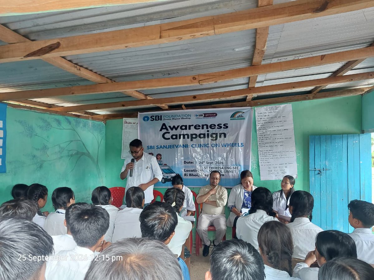 citizens_cf's tweet photo. 🌿 Nurturing Healthier Minds and Healthier Futures! 🧠🥗

@citizens_cf conducted a One-Day Health Awareness Camp with @SBI_FOUNDATION at St. Teresa English Secondary School, Umket, Ri-Bhoi District, Meghalaya, engaging schoolchildren on mental health, self-awareness, nutrition, hygiene, and preventive healthcare. Through expert-led sessions, students learned practical ways to manage stress, build self-confidence, make responsible choices, follow balanced nutrition, and maintain personal hygiene. This initiative reflects Citizens Foundation’s commitment to empowering communities through awareness, care, and accessible health education. 💙✨

@GaneshReddys7 @MeghalayaGov @CMO_Meghalaya @meghtourism @DiprMeghalaya 
#CitizensFoundation #HealthAwareness #CFat29 #MentalHealthMatters #ChildHealth #NutritionAwareness #HygieneMatters #CommunityWellbeing #PreventiveHealthcare #SchoolHealth #CSRForSocialGood #SDG3 #GoodHealthAndWellBeing