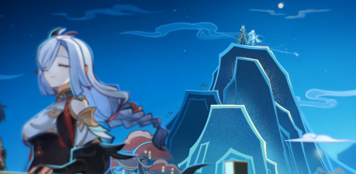 dailyceladon's tweet photo. Zibai and Zhongli spotted together in the Moonchase Festival cutscene 🥹
THEY'RE ALWAAAAAAAAYS TOGETHER 😭 https://t.co/wtHPJv9ENd