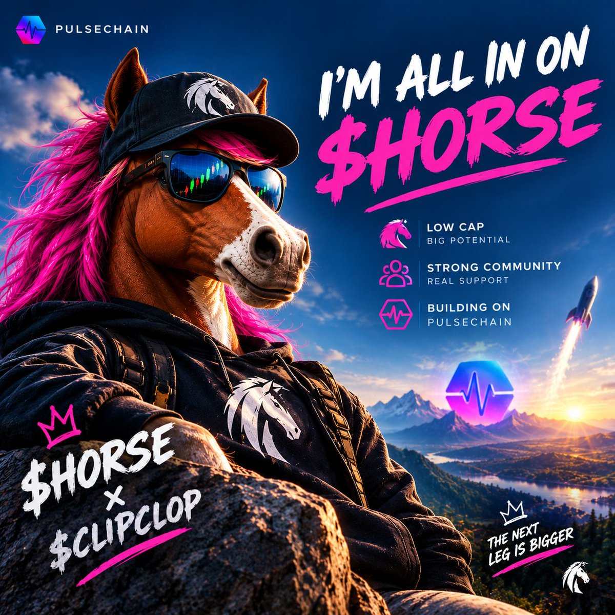 HorseCrypto369's tweet photo. @CoinMarketCap I’m all in on $HORSE. 🐴

Low-cap, strong community, and building on PulseChain. The setup is worth watching. 👀📈

🐎 $HORSE — PulseChain
0x68C75B57F04d229c42249D971F4e9280afdBD6FA

🐴 $CLIPCLOP — PulseChain
0xbc9D5c140db071E30078630518086FAeB81c9E52

$HORSE $CLIPCLOP https://t.co/RZUAttZdn5