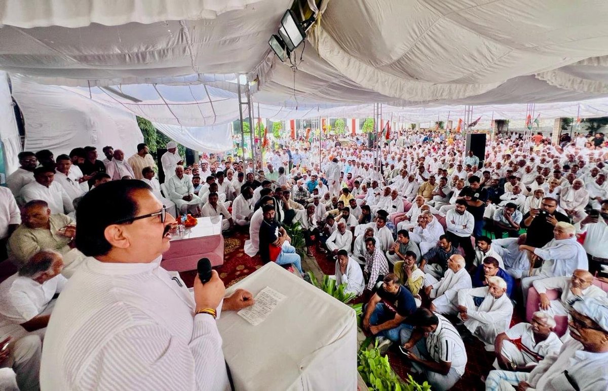 SanjaySDutt's tweet photo. Haryana will not allow its vote to be stolen, its mandate to be questioned, or its democracy to be weakened.

Today, while addressing the Ganaur Block Congress Sammelan in Sonipat district, I made it clear that the fight to protect the sanctity of every vote in Haryana will be taken to every village, every block and every booth.

After the 2024 Haryana Assembly elections, our leader Shri Rahul Gandhi Ji placed serious facts concerning “Vote Chori” and irregularities in Haryana’s electoral rolls before the nation. The latest investigation by The Indian Express has now reported that Election Commissioners Shri Sukhbir Singh Sandhu and Shri Vivek Joshi formally raised objections at least 14 times over 10 months regarding decisions relating to electoral rolls, addition and deletion of voters, and access to election data.

These developments raise questions that cannot simply be brushed aside.

Our demands are clear :

• CEC Gyanesh Kumar must resign or be removed from office.

• An independent, impartial and time-bound investigation must be conducted into all allegations concerning the electoral process and electoral rolls.

• The complete electoral data and decision-making record relating to Haryana’s 2024 Assembly elections must be made transparent and subject to independent scrutiny.

• Every allegation concerning wrongful inclusion, deletion, duplication or manipulation of voters in Haryana must be investigated, and those responsible must be held accountable.

• The people of Haryana must be given a clear and credible answer on whether their 2024 democratic mandate was faithfully reflected in the final election results.

And our demand in Haryana is equally clear :

Chief Minister Nayab Singh Saini must resign. The Congress has raised serious questions about the legitimacy of the 2024 Haryana mandate. If the mandate on which this government rests is under such a serious cloud, the Chief Minister cannot claim moral authority to continue governing Haryana.

The people of Haryana have a right to know the truth. We demand accountability for every vote, transparency in every electoral process, and justice for every voter whose democratic right may have been compromised.

@INCHaryana President Shri @raonarenderinc called upon Congress workers to take this democratic struggle to every village, every block and every booth, and to build a strong, united and disciplined organisation capable of standing firmly with the people of Haryana.

Former Speaker of the Haryana Legislative Assembly and senior Congress leader Shri Kuldeep Sharma emphasised the importance of protecting democratic institutions, strengthening the organisation at the grassroots, and taking the Congress message and the people’s issues to every section of Haryana.

I also made it clear that Block Congress Sammelans are not merely organisational meetings. They are the foundation of our grassroots outreach and organisational mobilisation — strengthening booth and block committees, expanding public outreach, taking the vision and message of our leadership to every household, raising local issues, exposing the failures of the BJP governments, and preparing our organisation for a sustained democratic mass movement.

My heartfelt thanks to Block Congress Presidents Shri Jagdish Rathi and Shri Ashok Tyagi, along with all the Congress leaders and workers who participated in the Sammelan with determination and resolve.

Haryana Congress will fight at every block, every booth and at the doorstep of every household — to protect every vote, defend the democratic rights of every citizen, safeguard Haryana’s mandate, and ensure that the voice of the people is never silenced.

@INCIndia
@kharge @RahulGandhi @priyankagandhi
@kcvenugopalmp