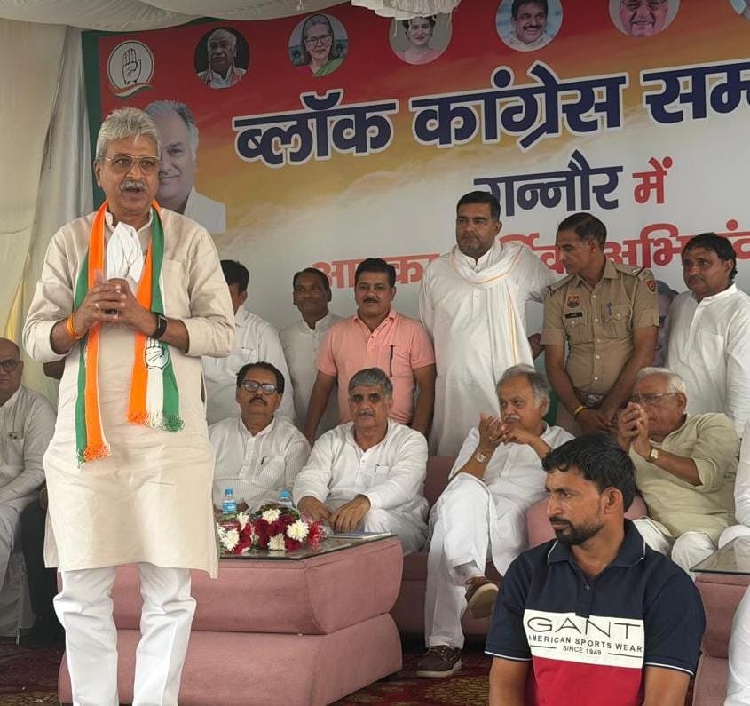 SanjaySDutt's tweet photo. Haryana will not allow its vote to be stolen, its mandate to be questioned, or its democracy to be weakened.

Today, while addressing the Ganaur Block Congress Sammelan in Sonipat district, I made it clear that the fight to protect the sanctity of every vote in Haryana will be taken to every village, every block and every booth.

After the 2024 Haryana Assembly elections, our leader Shri Rahul Gandhi Ji placed serious facts concerning “Vote Chori” and irregularities in Haryana’s electoral rolls before the nation. The latest investigation by The Indian Express has now reported that Election Commissioners Shri Sukhbir Singh Sandhu and Shri Vivek Joshi formally raised objections at least 14 times over 10 months regarding decisions relating to electoral rolls, addition and deletion of voters, and access to election data.

These developments raise questions that cannot simply be brushed aside.

Our demands are clear :

• CEC Gyanesh Kumar must resign or be removed from office.

• An independent, impartial and time-bound investigation must be conducted into all allegations concerning the electoral process and electoral rolls.

• The complete electoral data and decision-making record relating to Haryana’s 2024 Assembly elections must be made transparent and subject to independent scrutiny.

• Every allegation concerning wrongful inclusion, deletion, duplication or manipulation of voters in Haryana must be investigated, and those responsible must be held accountable.

• The people of Haryana must be given a clear and credible answer on whether their 2024 democratic mandate was faithfully reflected in the final election results.

And our demand in Haryana is equally clear :

Chief Minister Nayab Singh Saini must resign. The Congress has raised serious questions about the legitimacy of the 2024 Haryana mandate. If the mandate on which this government rests is under such a serious cloud, the Chief Minister cannot claim moral authority to continue governing Haryana.

The people of Haryana have a right to know the truth. We demand accountability for every vote, transparency in every electoral process, and justice for every voter whose democratic right may have been compromised.

@INCHaryana President Shri @raonarenderinc called upon Congress workers to take this democratic struggle to every village, every block and every booth, and to build a strong, united and disciplined organisation capable of standing firmly with the people of Haryana.

Former Speaker of the Haryana Legislative Assembly and senior Congress leader Shri Kuldeep Sharma emphasised the importance of protecting democratic institutions, strengthening the organisation at the grassroots, and taking the Congress message and the people’s issues to every section of Haryana.

I also made it clear that Block Congress Sammelans are not merely organisational meetings. They are the foundation of our grassroots outreach and organisational mobilisation — strengthening booth and block committees, expanding public outreach, taking the vision and message of our leadership to every household, raising local issues, exposing the failures of the BJP governments, and preparing our organisation for a sustained democratic mass movement.

My heartfelt thanks to Block Congress Presidents Shri Jagdish Rathi and Shri Ashok Tyagi, along with all the Congress leaders and workers who participated in the Sammelan with determination and resolve.

Haryana Congress will fight at every block, every booth and at the doorstep of every household — to protect every vote, defend the democratic rights of every citizen, safeguard Haryana’s mandate, and ensure that the voice of the people is never silenced.

@INCIndia
@kharge @RahulGandhi @priyankagandhi
@kcvenugopalmp