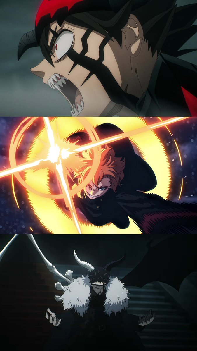 BCloverActuFR's tweet photo. 🚨‼️ Pour rappel, voici la dernière déclaration du réalisateur de la saison 2 de Black Clover :

"Pour cette deuxième saison, nous nous appuyons principalement sur l’œuvre originale. 

Nous avons essayé de ne pas ajouter de longues histoires originales et de suivre le manga autant que possible, notamment parce que Black Clover est une œuvre avec un rythme assez soutenu.

Nous faisons également attention à rendre l’œuvre plus agréable à regarder une fois adapté en anime, […] nous développons donc beaucoup plus les scènes d’action pour créer des combats encore plus excitants et spectaculaires."

Il y a donc AUCUNE raison de s’inquiéter sur un soi disant rush de l’adaptation, ça suivra le manga à la lettre tout en développant les scènes d’actions. 🙏