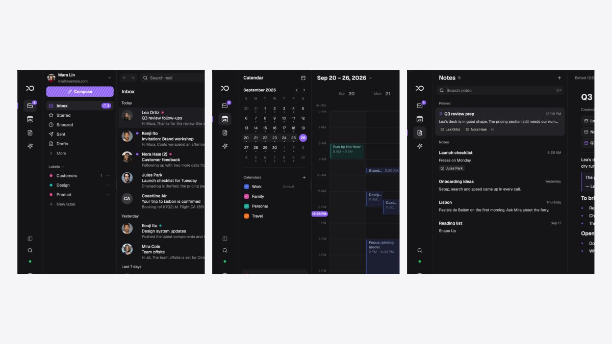 ericjmaro's tweet photo. Mail, calendar, and notes in one native Mac app. Your day, together in a 54 MB download.
Built on GPUI. ✦
https://t.co/6fymgiGN1w
#Jefi #GPUI #macOS https://t.co/nBsu19oUSn
