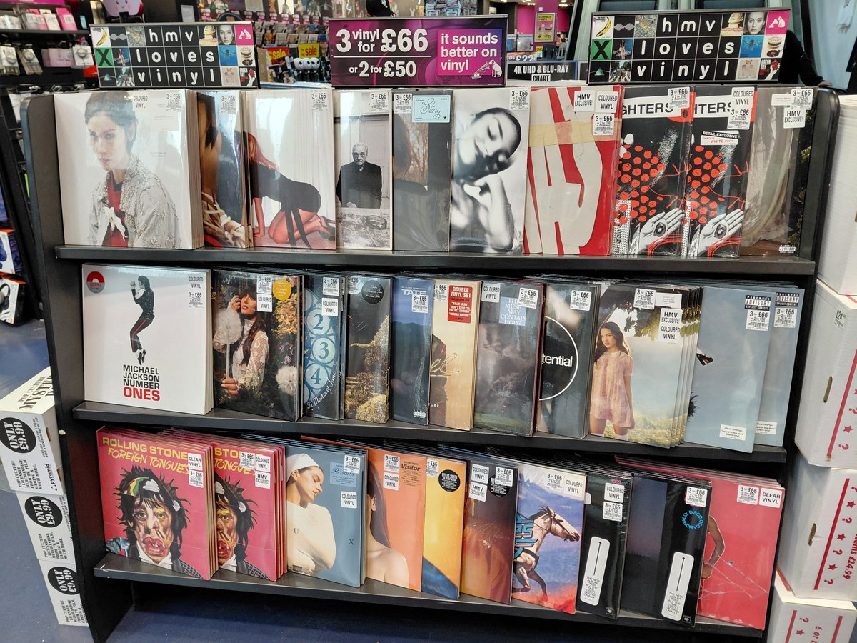 hmvSheffield's tweet photo. Some fantastic additions to our #vinyl offer! 3 for £66 or 2 for £50! #TheRollingStones #OliviaRodrigo #Raye #FooFighters #TheStrokes #GracieAbrams #Laufey #DMAs #TylerTheCreator 
🎶🎧🔊👍 https://t.co/4JTEciJRJG
