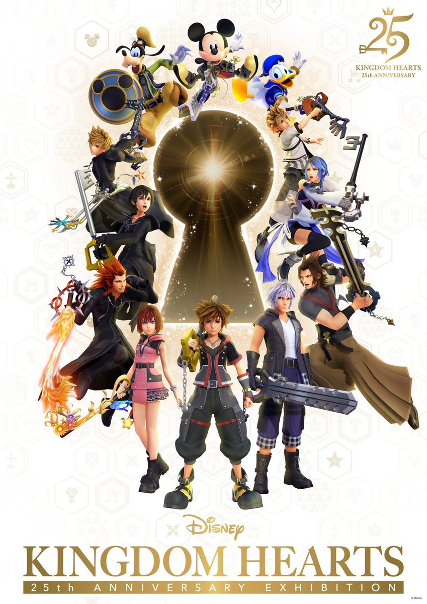 DtimesJP's tweet photo. 鍵穴を囲むキービジュアル解禁！
「キングダム ハーツ」シリーズ25周年記念展覧会「KINGDOM HEARTS 25th ANNIVERSARY EXHIBITION」
ソラたちの冒険を追体験する25周年展☆
詳細→https://t.co/cTddeJY9xc https://t.co/GCkBgWLEVD