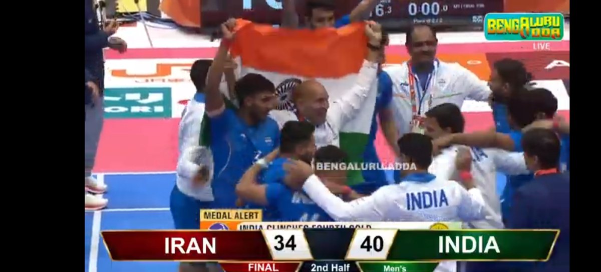 mdwasif31's tweet photo. Welldone indian men's and women's kabaddi team congratulations for winning a gold medal in 20th Asian game.
#asian_game #kabaddi #indian #winner https://t.co/zCbpBklcje