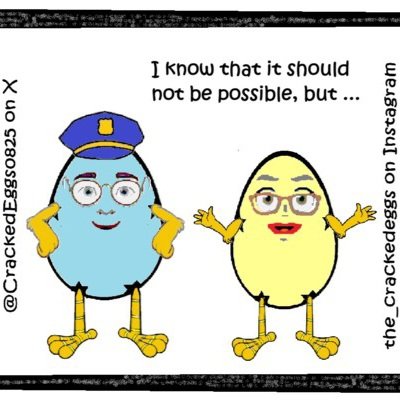 CrackedEggs0825's tweet photo. #CrackedEggs 092626 Arresting Thoughts
#Police #ThoughtPolice #NotPossible #Arrested https://t.co/dL711lMqK3